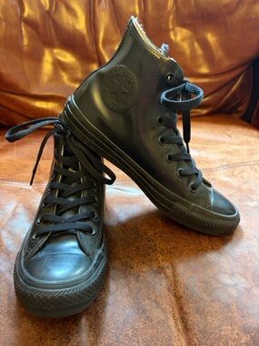 Converse Black Rubber All Star High Tops Men’s Sz 4.5 Women’s Sz 6.5